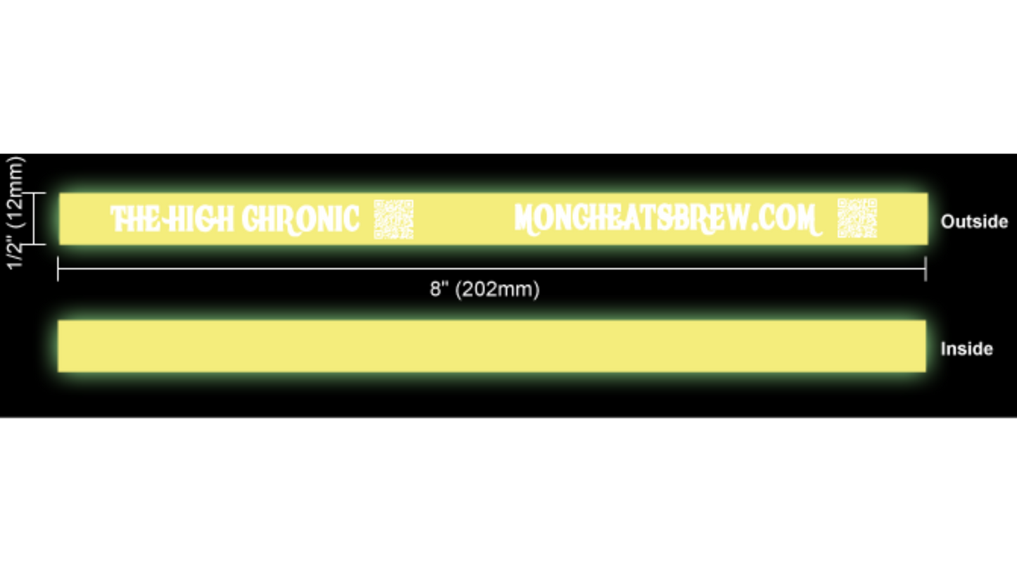 “The High Chronic” Glow-in-the-Dark Silicone Wristband – Bold, Durable & Unique