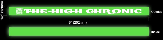 “The High Chronic” Glow-in-the-Dark Silicone Wristband – Bold, Durable & Unique