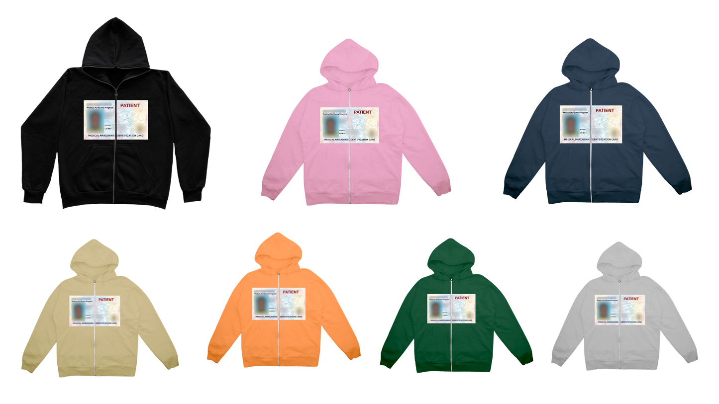 The High Chronic "Med Card" Zip Up Hoodie