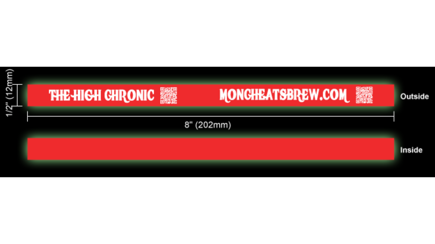 “The High Chronic” Glow-in-the-Dark Silicone Wristband – Bold, Durable & Unique