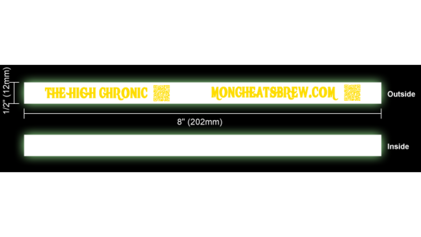 “The High Chronic” Glow-in-the-Dark Silicone Wristband – Bold, Durable & Unique