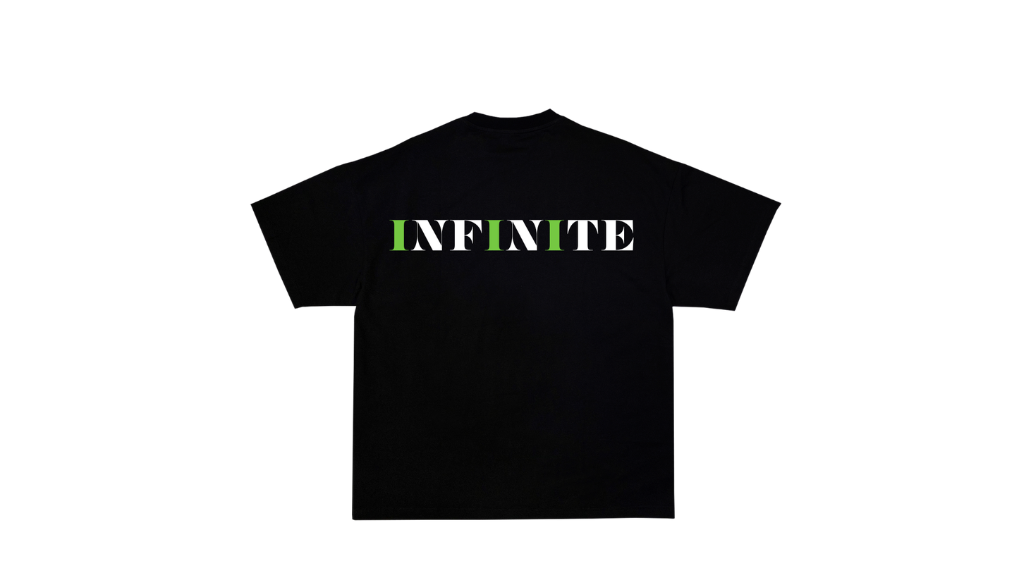 "INFINITE" BLACK T- Shirt By: Zimmz Effect