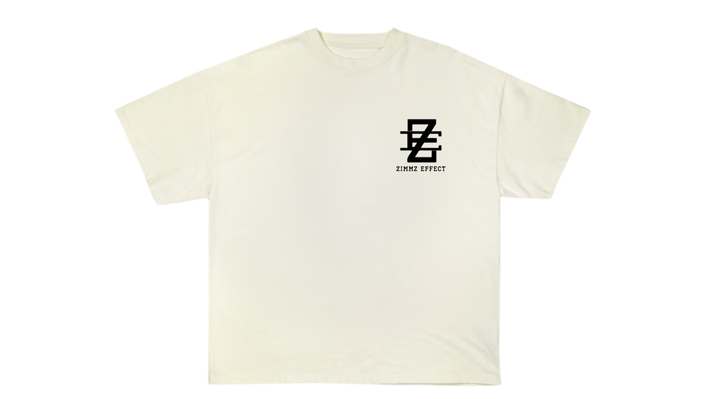 "STACKED" WHITE T- Shirt By: Zimmz Effect